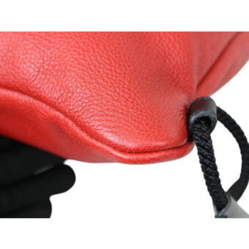 Gucci Drawstring Backpack Leather Red Black - image 6